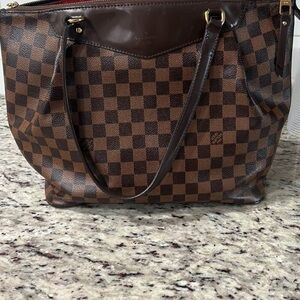 Louis Vuitton Brown Damier Ebene Tote Bag